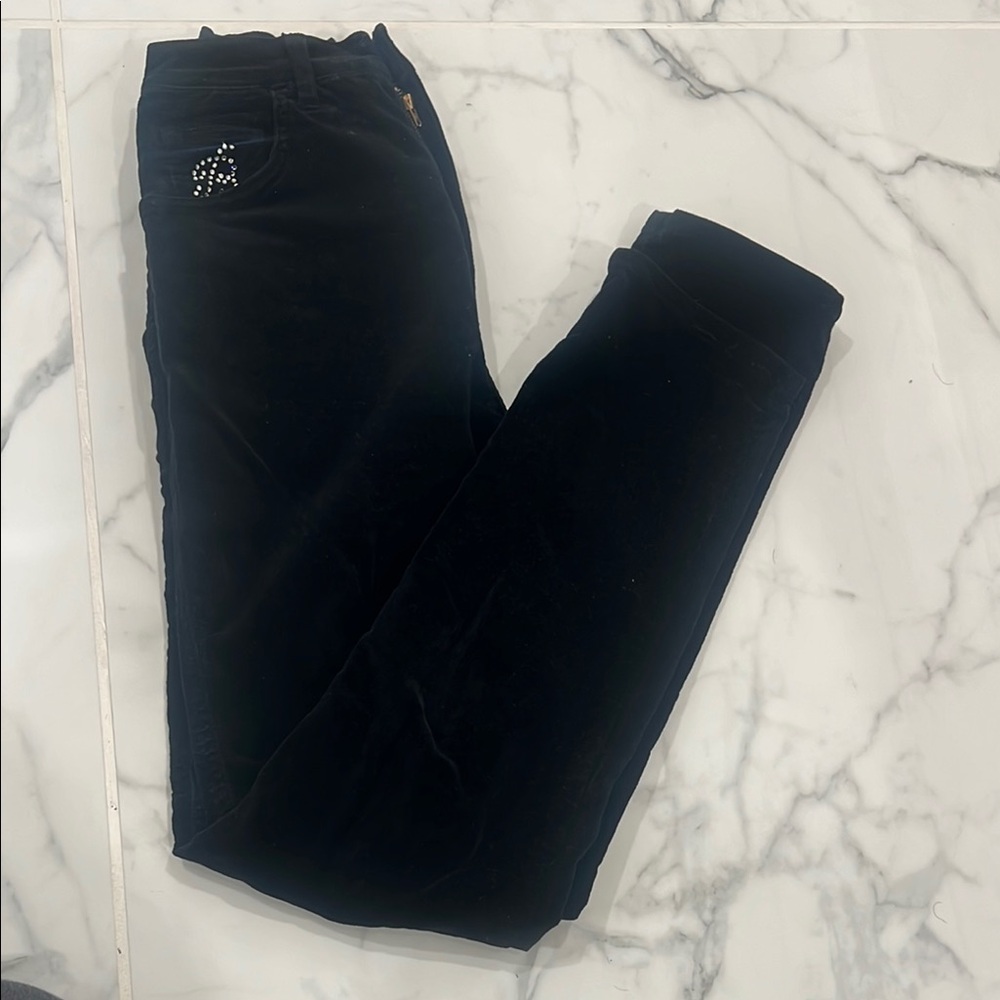 Bluemarine Black Velvet Pants